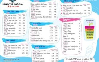 Menu Ngô Gia – Khám phá trà sữa Ngô Gia và những thức uống được yêu thích