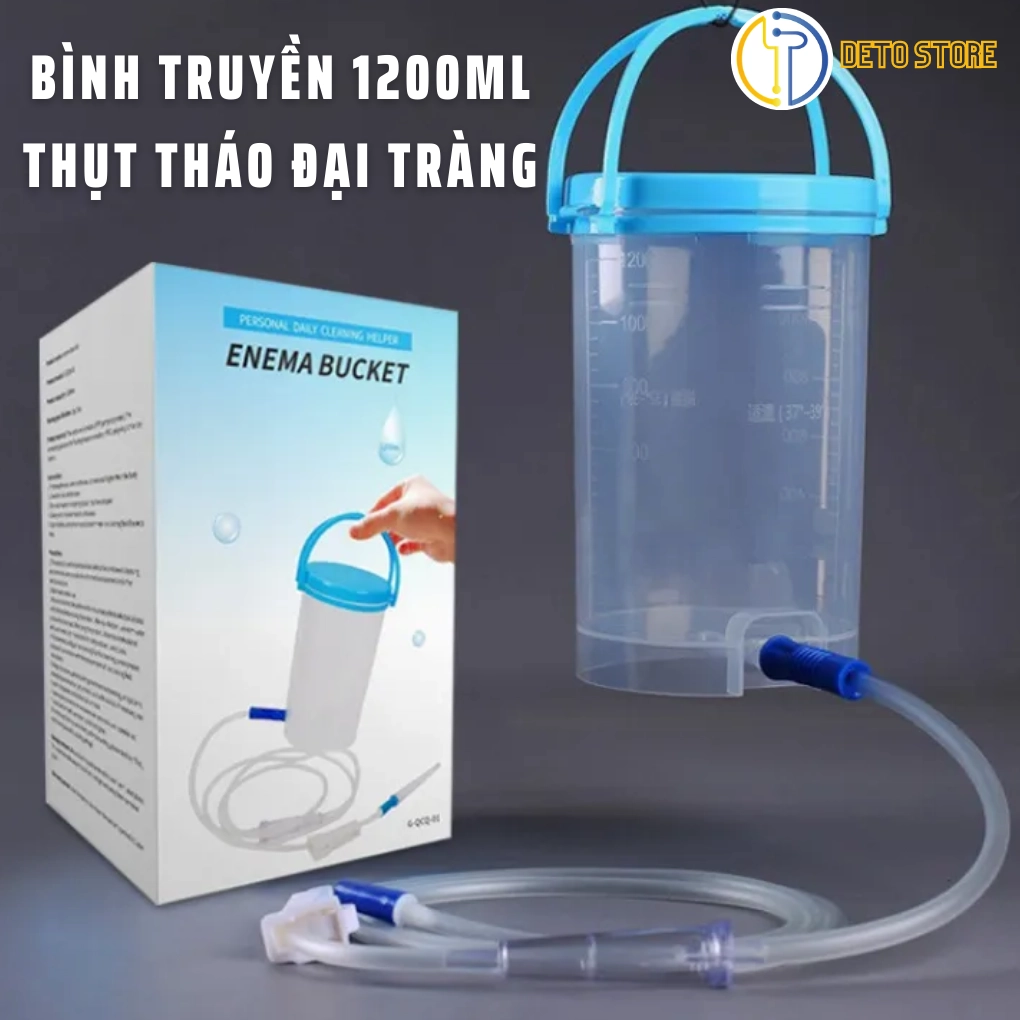 Bình truyền thải độc đại tràng cà phê ENEMA GERSON 1200ml (Coffee enema detox kit)