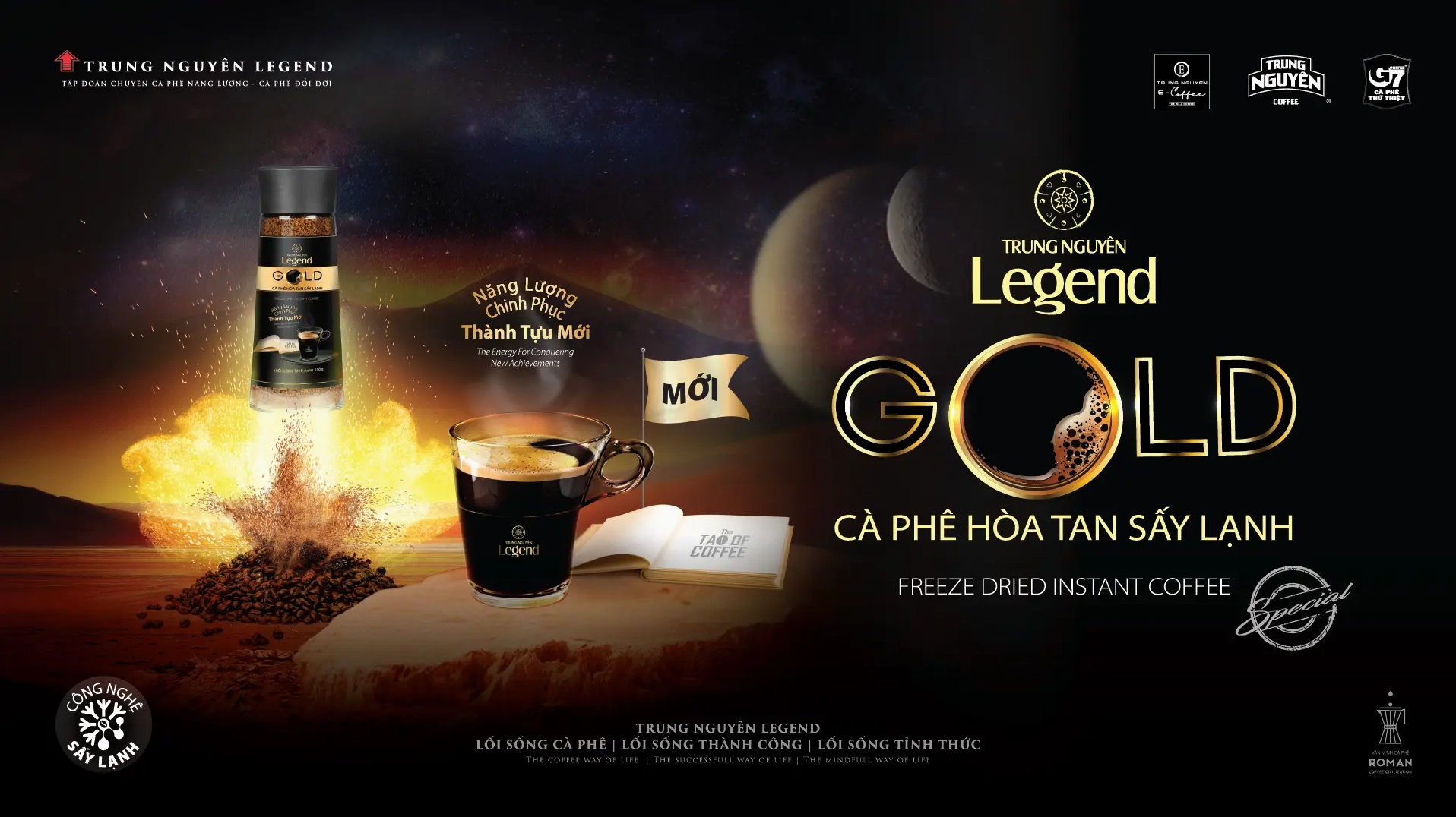 Cà Phê Hòa Tan Sấy Lạnh Trung Nguyên Legend Gold
