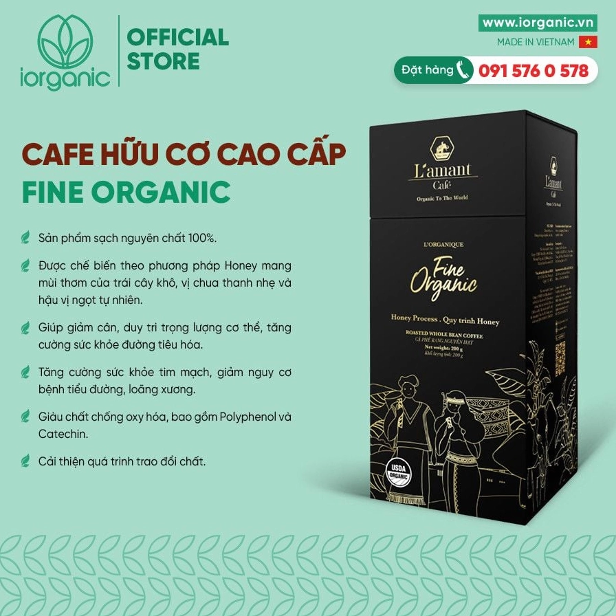 Cà phê hữu cơ L' AMANT