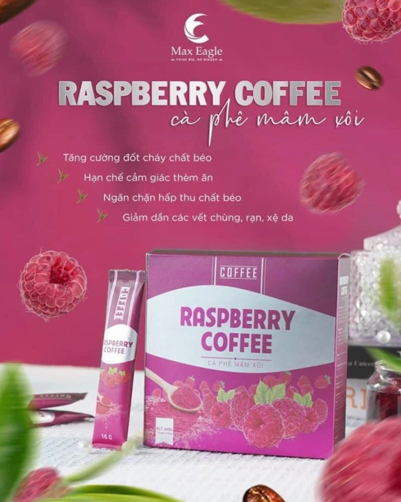 cà phê mâm xôi raspberry coffee