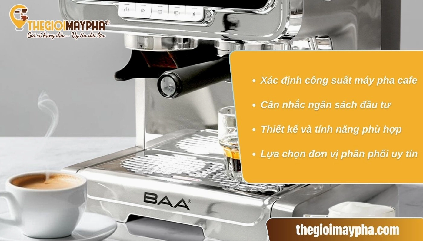 Kinh nghiệm chọn máy pha cà phê