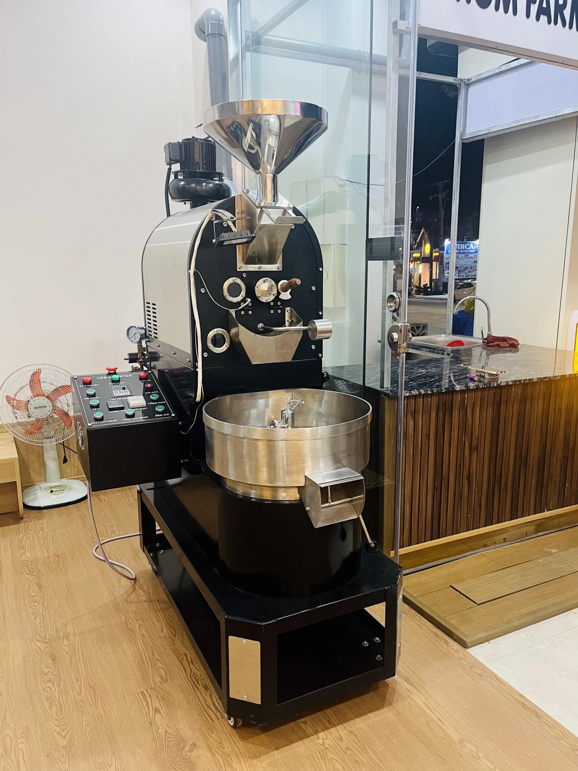 máy rang cà phê 3kg dành cho quán cà phê tại Phú Quốc