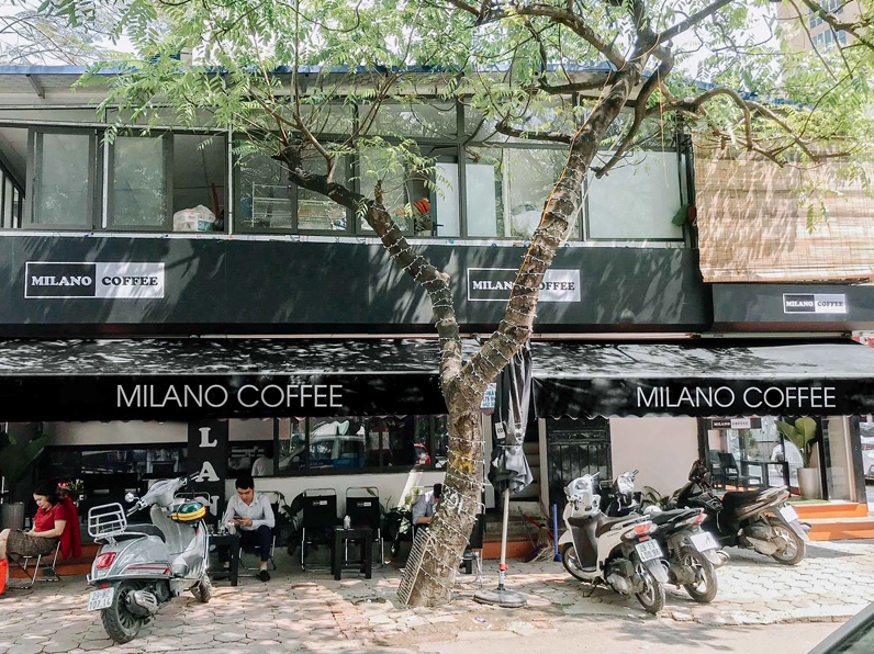 Một ly cà phê Milano thơm ngon