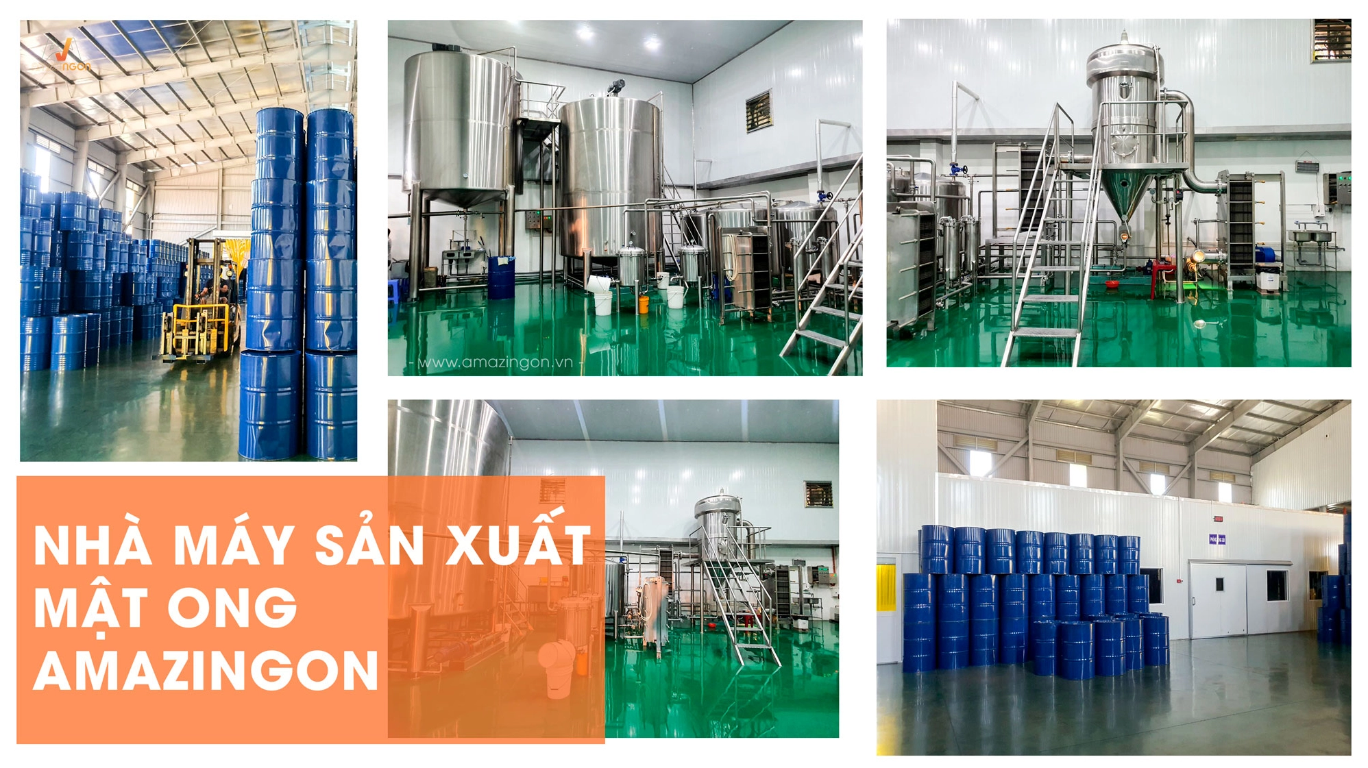 Nhà máy sản xuất mật ong AMAZINgon đạt chuẩn TCVN ISO 22000:2018 & HACCP CODEX