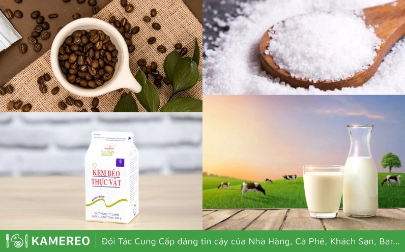 Những nguyên liệu cần để làm cà phê muối