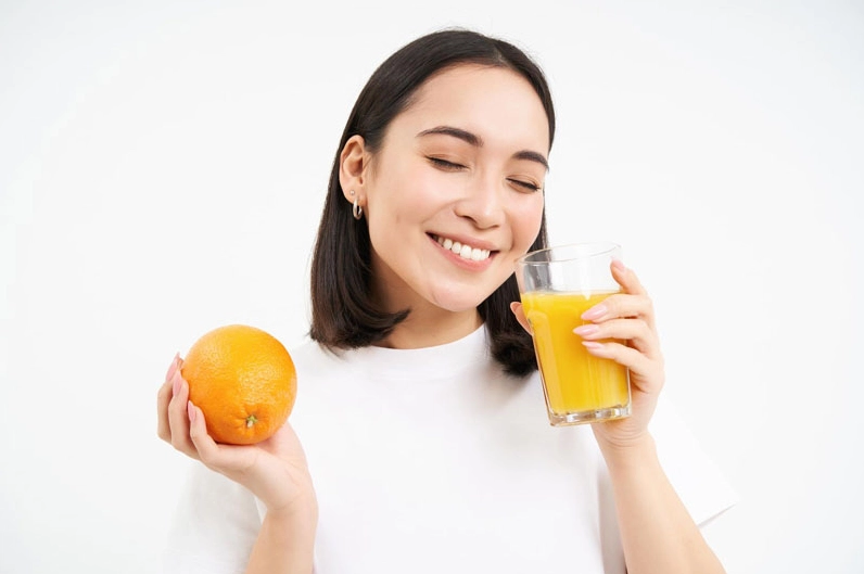 Nước cam ép cũng là một biện pháp giúp bạn giải say cà phê hiệu quả