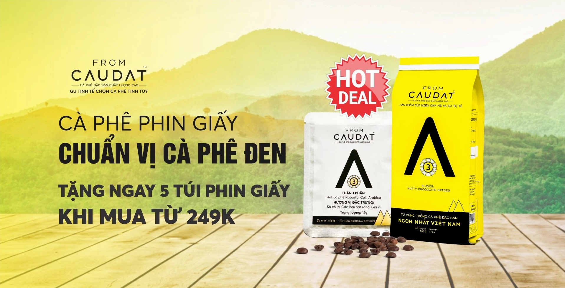 Pha chế cà phê phin giấy mang lại hương vị thơm ngon