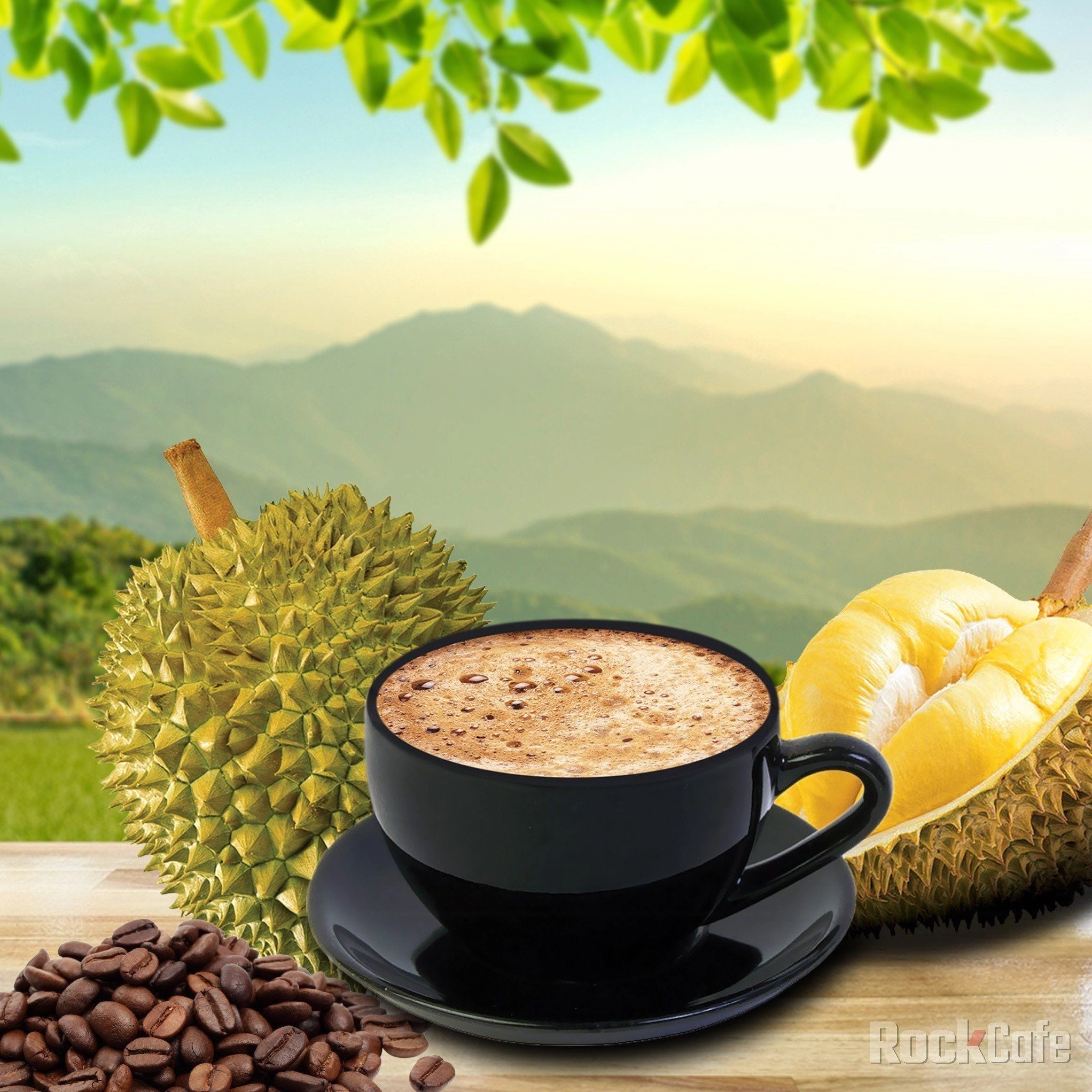 RockCafe - Cà phê Sầu riêng White Coffee